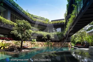 طراحی و اجرای فضای سبز در سهیلیه