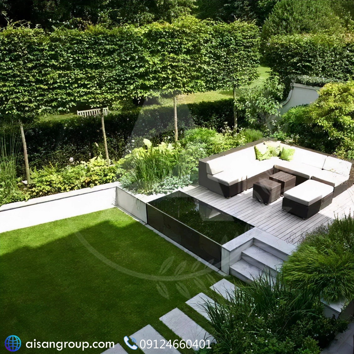 طراحی و اجرای فضای سبز در چهار باغ