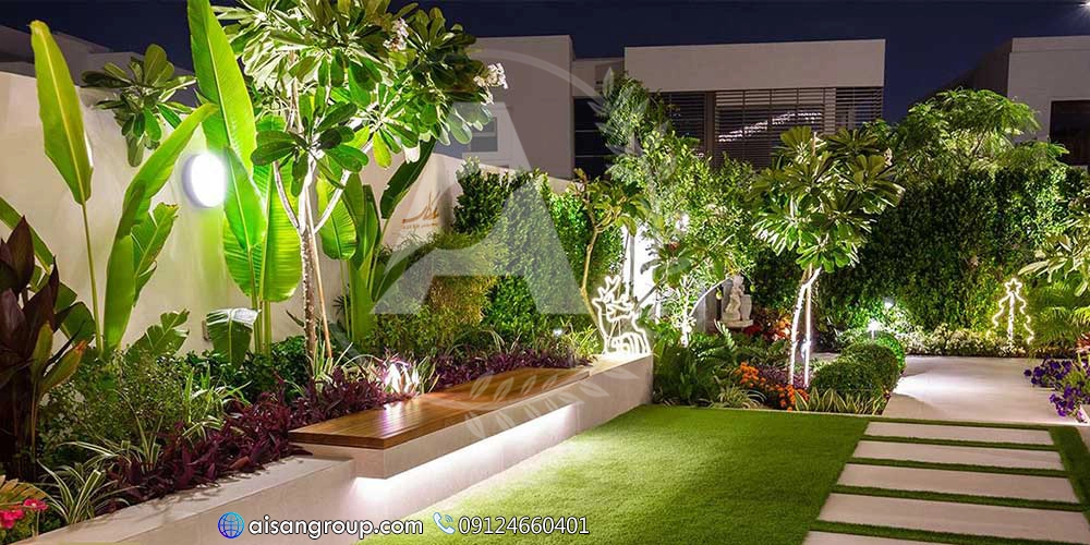 انواع طراحی فضای سبز برای حیاط 