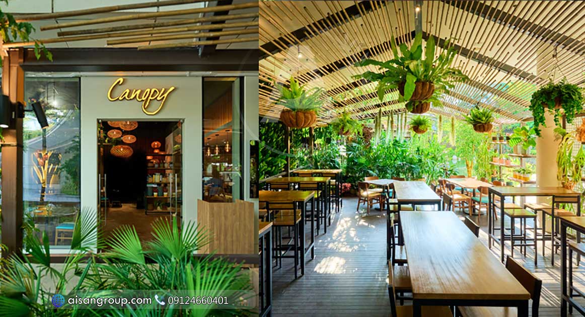 طراحی فضای سبز رستوران های سنتی
