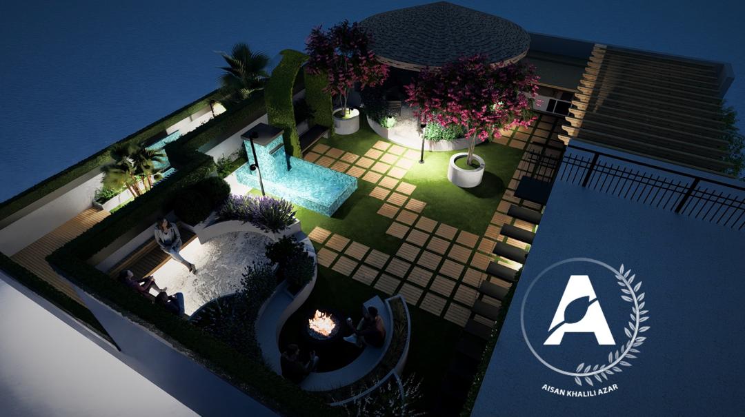 نورپردازی فضای سبز