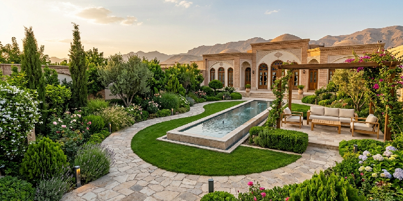 محوطه سازی حیاط